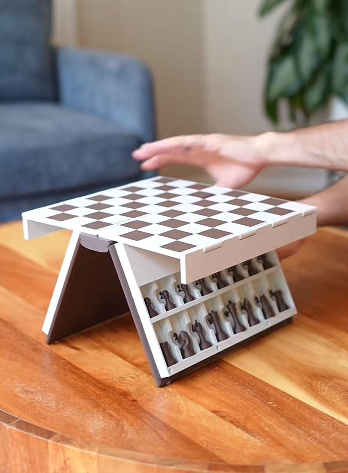 Ajedrez Plegable 3D