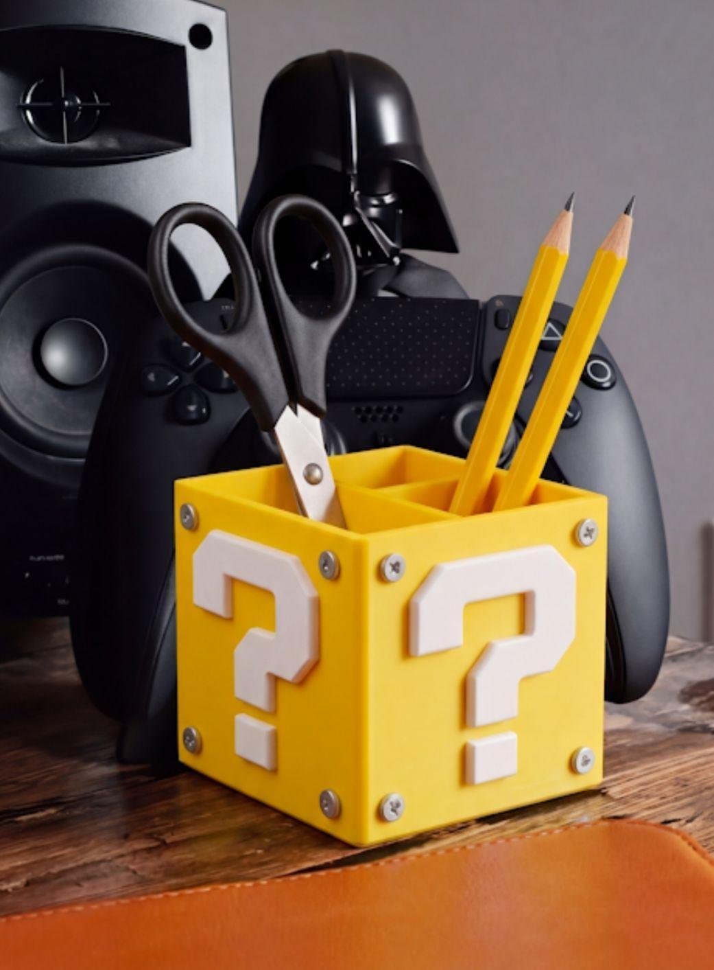 Portalápices Question Block